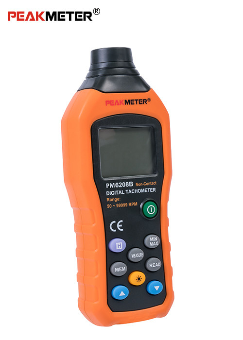 Non Contact Handheld Rpm Tachometer , Data Hold / Logging Handheld